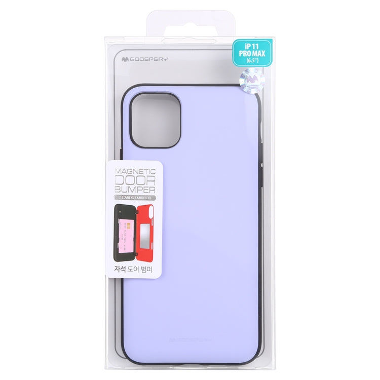 For iPhone 11 Pro Max GOOSPERY MAGNETIC DOOR BUMPER Magnetic Catche Shockproof Soft TPU + PC Case With Card Slot
