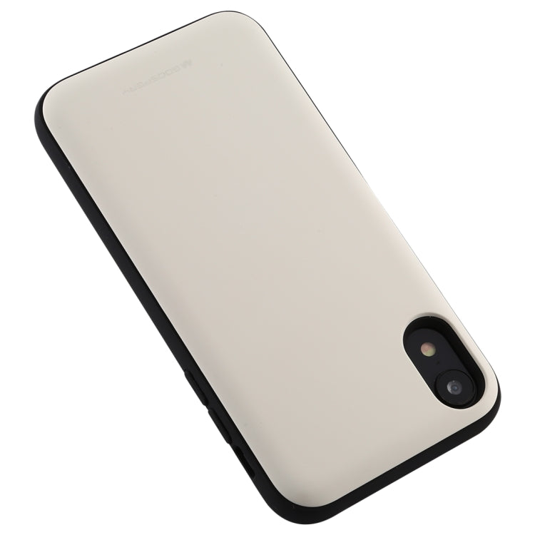 For iPhone XR GOOSPERY MAGNETIC DOOR BUMPER Magnetic Catche Shockproof Soft TPU + PC Case With Card Slot