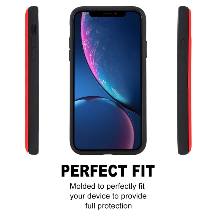 For iPhone XR GOOSPERY MAGNETIC DOOR BUMPER Magnetic Catche Shockproof Soft TPU + PC Case With Card Slot