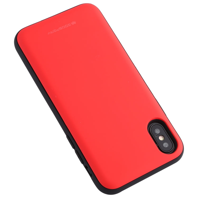 For iPhone XS Max GOOSPERY MAGNETIC DOOR BUMPER Magnetic Catche Shockproof Soft TPU + PC Case With Card Slot