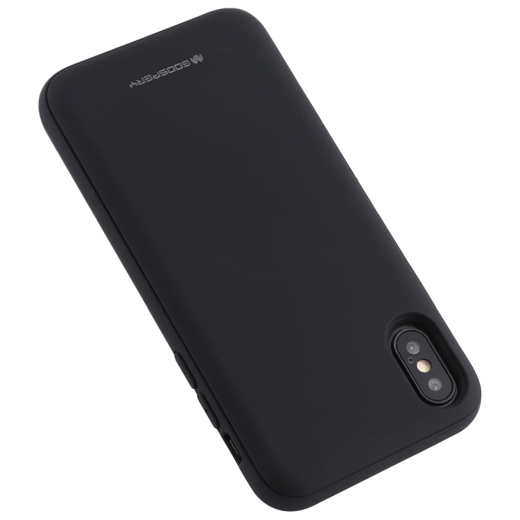 For iPhone XS Max GOOSPERY MAGNETIC DOOR BUMPER Magnetic Catche Shockproof Soft TPU + PC Case With Card Slot