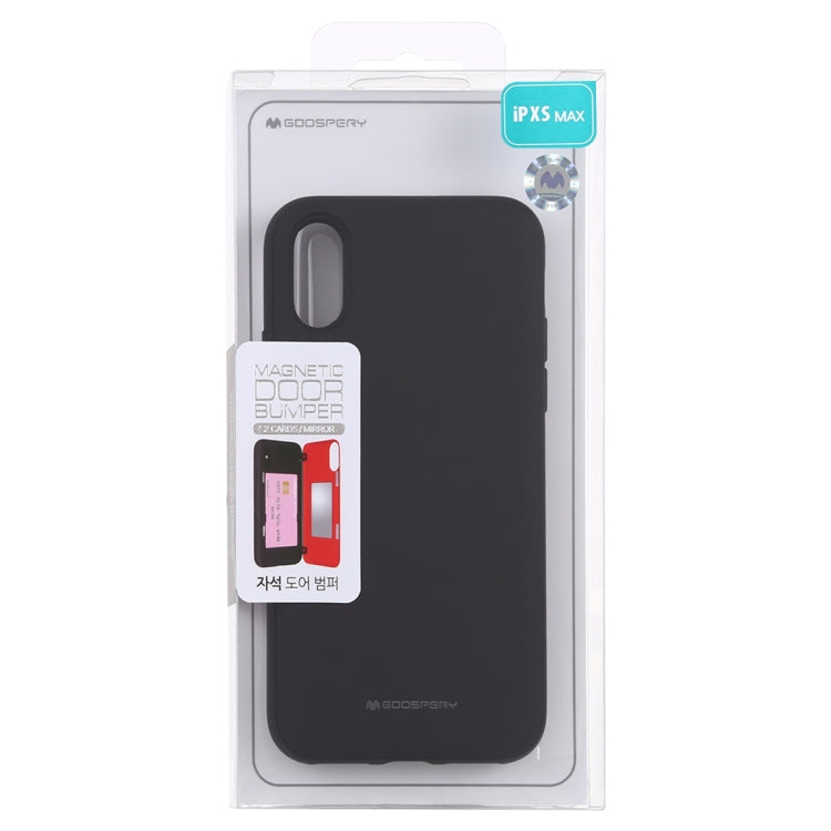 For iPhone XS Max GOOSPERY MAGNETIC DOOR BUMPER Magnetic Catche Shockproof Soft TPU + PC Case With Card Slot