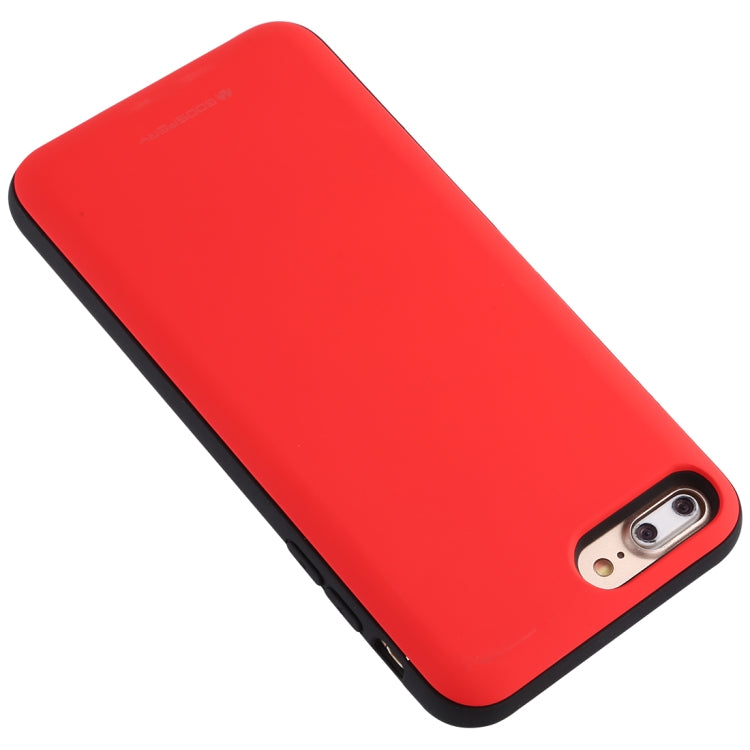 For iPhone 8 Plus / 7 Plus GOOSPERY MAGNETIC DOOR BUMPER Magnetic Catche Shockproof Soft TPU + PC Case With Card Slot