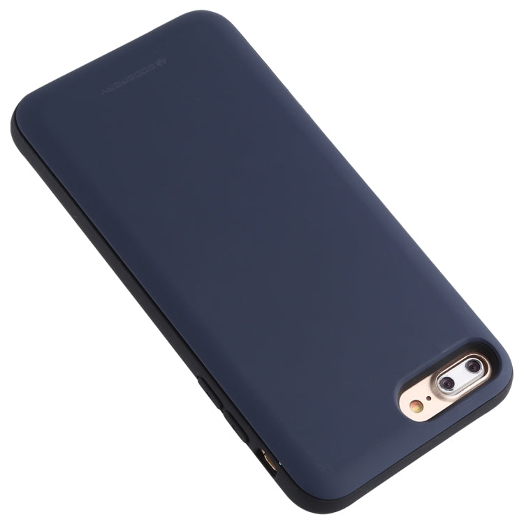 For iPhone 8 Plus / 7 Plus GOOSPERY MAGNETIC DOOR BUMPER Magnetic Catche Shockproof Soft TPU + PC Case With Card Slot