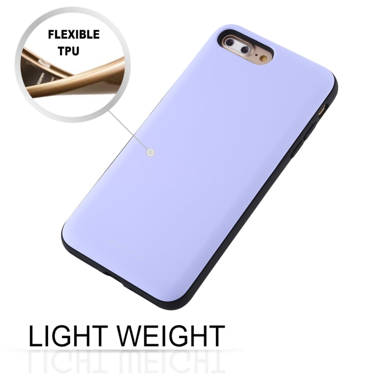 For iPhone 8 Plus / 7 Plus GOOSPERY MAGNETIC DOOR BUMPER Magnetic Catche Shockproof Soft TPU + PC Case With Card Slot