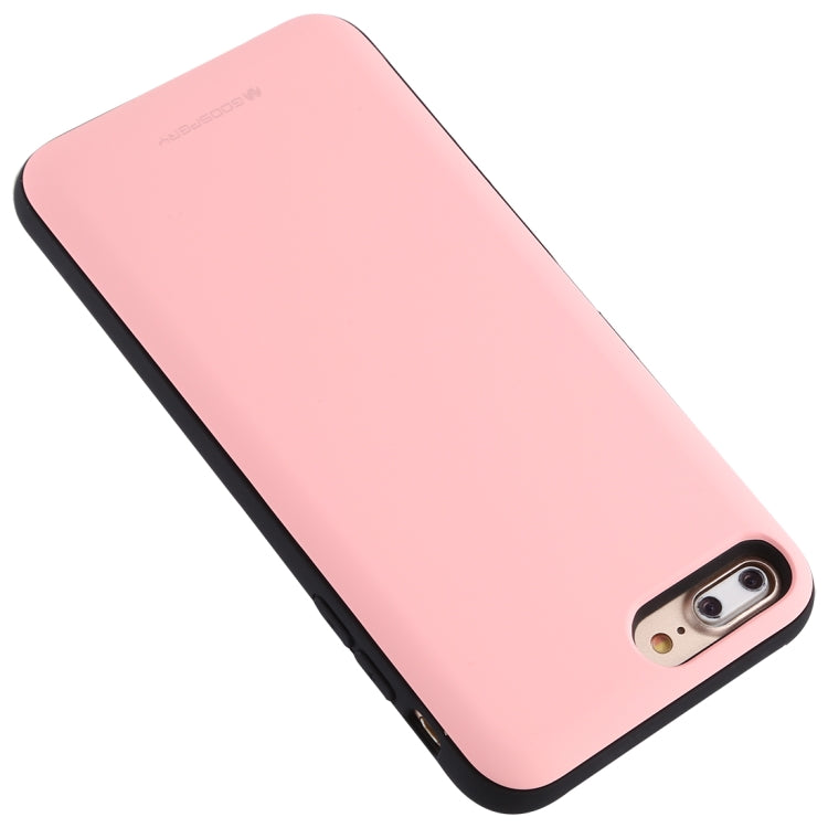 For iPhone 8 Plus / 7 Plus GOOSPERY MAGNETIC DOOR BUMPER Magnetic Catche Shockproof Soft TPU + PC Case With Card Slot