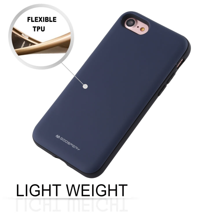 For iPhone SE 2022 / SE 2020 / 8 / 7 GOOSPERY MAGNETIC DOOR BUMPER Magnetic Catche Shockproof Soft TPU + PC Case With Card Slot