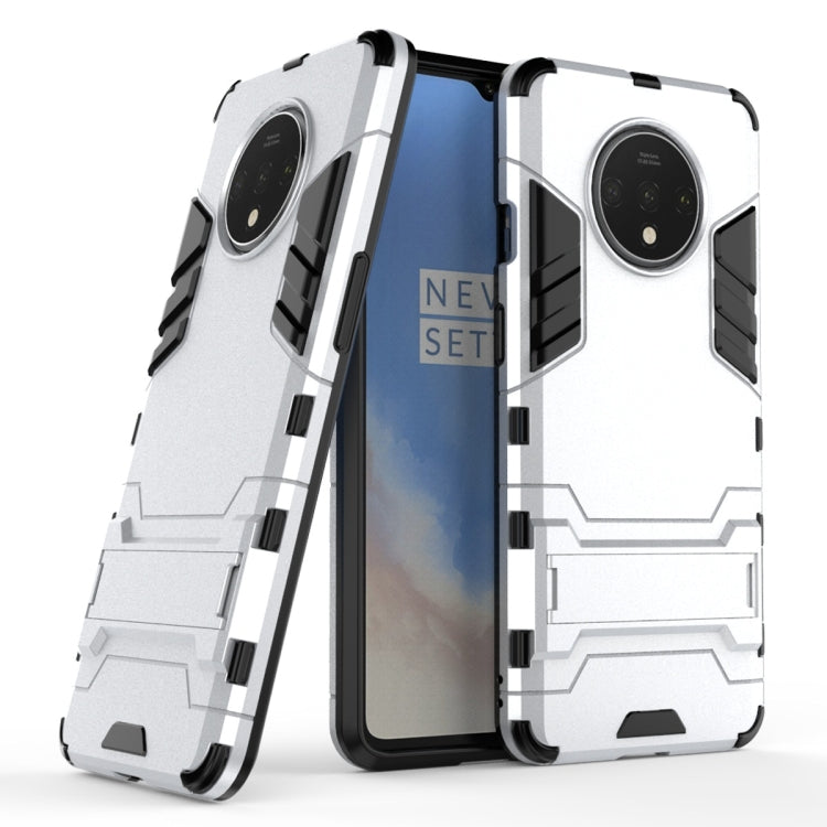 For OnePlus 7T Shockproof PC + TPU Protective Case with Holder