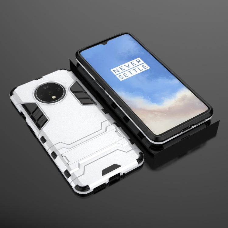 For OnePlus 7T Shockproof PC + TPU Protective Case with Holder
