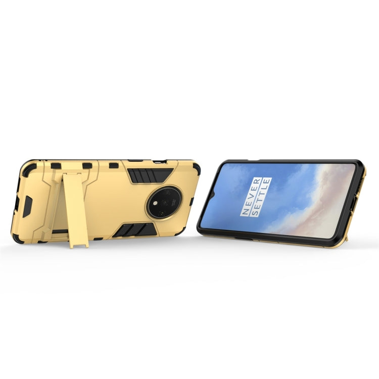 For OnePlus 7T Shockproof PC + TPU Protective Case with Holder