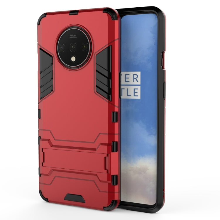 For OnePlus 7T Shockproof PC + TPU Protective Case with Holder