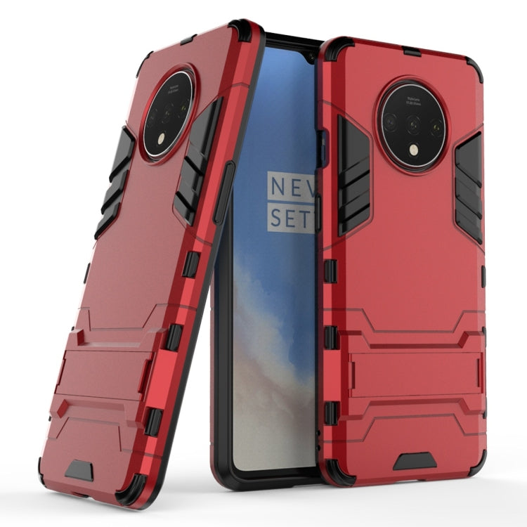 For OnePlus 7T Shockproof PC + TPU Protective Case with Holder