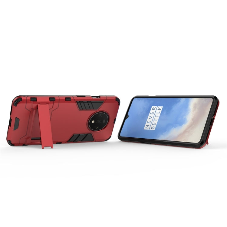For OnePlus 7T Shockproof PC + TPU Protective Case with Holder