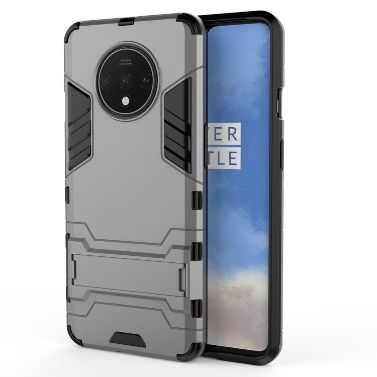 For OnePlus 7T Shockproof PC + TPU Protective Case with Holder
