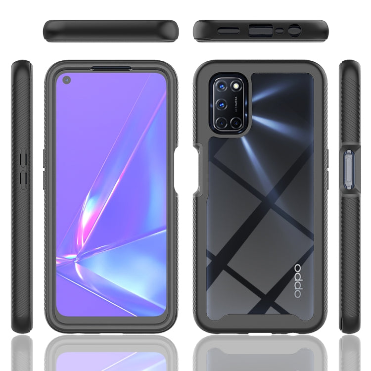 For OPPO A52 / A72 / A92 Starry Sky Solid Color Series Shockproof PC + TPU Protective Case with PET Film