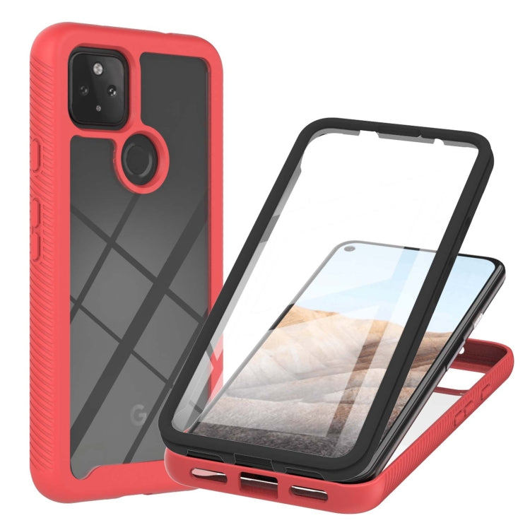 For Google Pixel 5A 5G Starry Sky Solid Color Series Shockproof PC + TPU Protective Case with PET Film