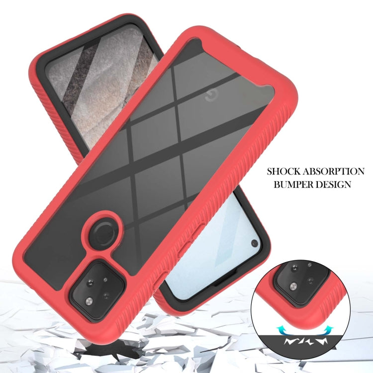 For Google Pixel 5A 5G Starry Sky Solid Color Series Shockproof PC + TPU Protective Case with PET Film
