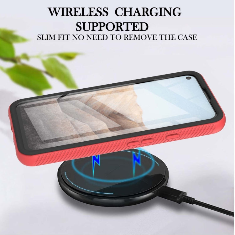 For Google Pixel 5A 5G Starry Sky Solid Color Series Shockproof PC + TPU Protective Case with PET Film