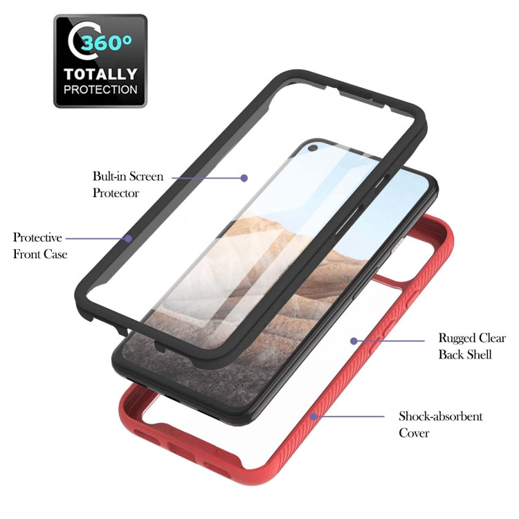 For Google Pixel 5A 5G Starry Sky Solid Color Series Shockproof PC + TPU Protective Case with PET Film