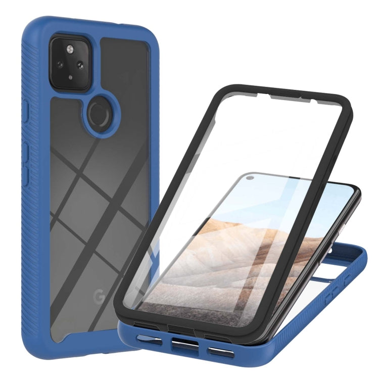 For Google Pixel 5A 5G Starry Sky Solid Color Series Shockproof PC + TPU Protective Case with PET Film