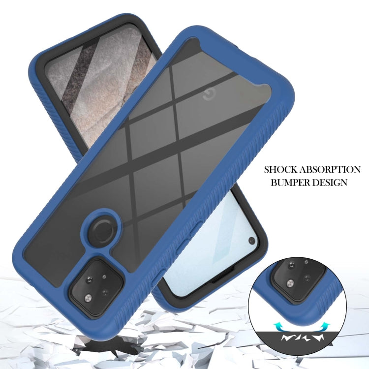 For Google Pixel 5A 5G Starry Sky Solid Color Series Shockproof PC + TPU Protective Case with PET Film