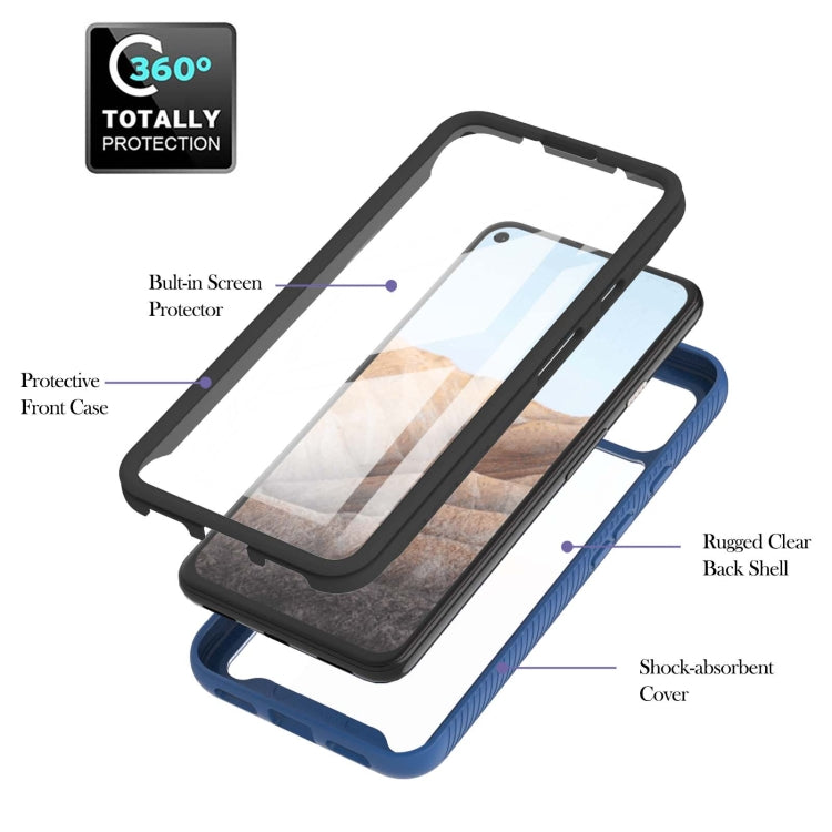 For Google Pixel 5A 5G Starry Sky Solid Color Series Shockproof PC + TPU Protective Case with PET Film