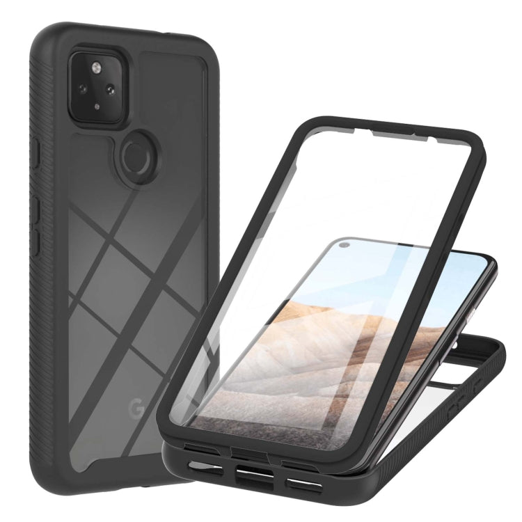 For Google Pixel 5A 5G Starry Sky Solid Color Series Shockproof PC + TPU Protective Case with PET Film