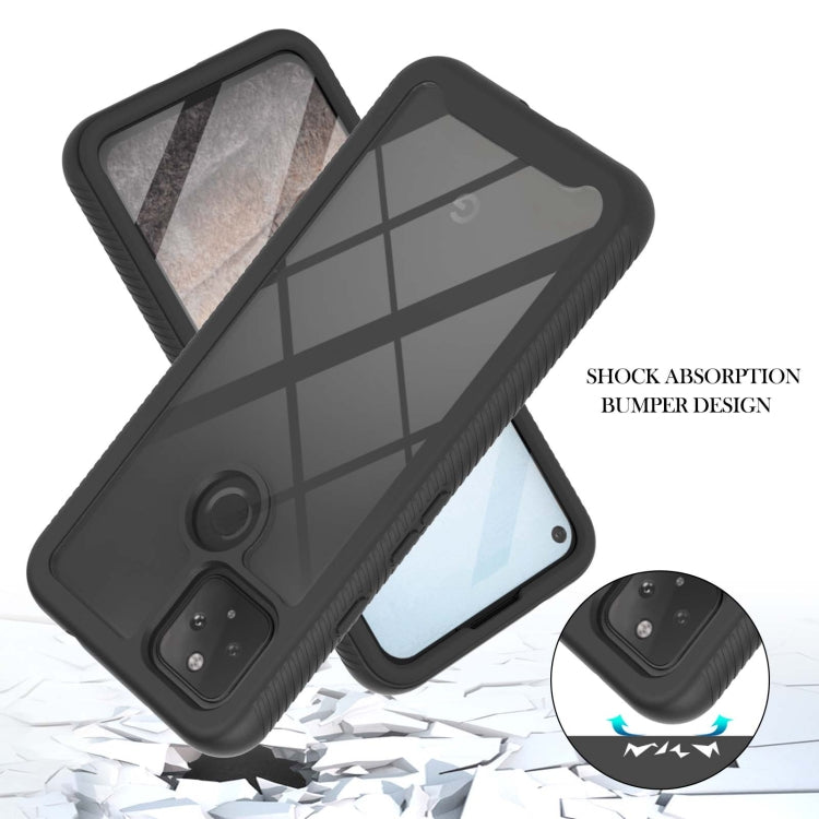 For Google Pixel 5A 5G Starry Sky Solid Color Series Shockproof PC + TPU Protective Case with PET Film