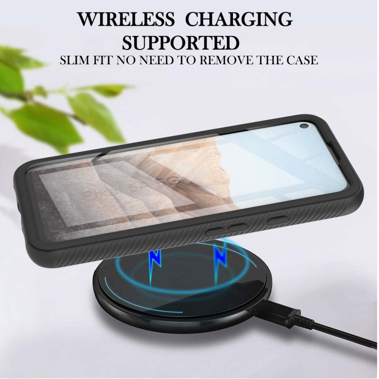For Google Pixel 5A 5G Starry Sky Solid Color Series Shockproof PC + TPU Protective Case with PET Film