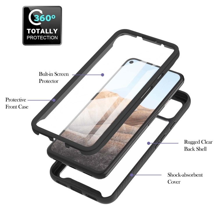 For Google Pixel 5A 5G Starry Sky Solid Color Series Shockproof PC + TPU Protective Case with PET Film