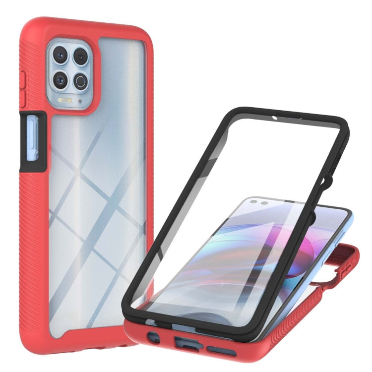 For Motorola Moto Edge S / G100 Starry Sky Solid Color Series Shockproof PC + TPU Protective Case with PET Film