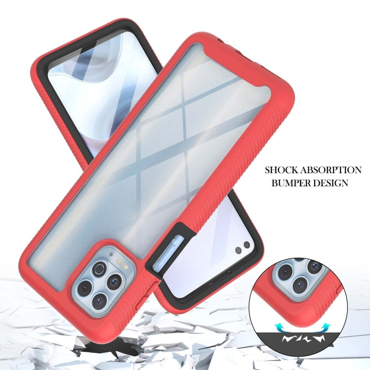 For Motorola Moto Edge S / G100 Starry Sky Solid Color Series Shockproof PC + TPU Protective Case with PET Film