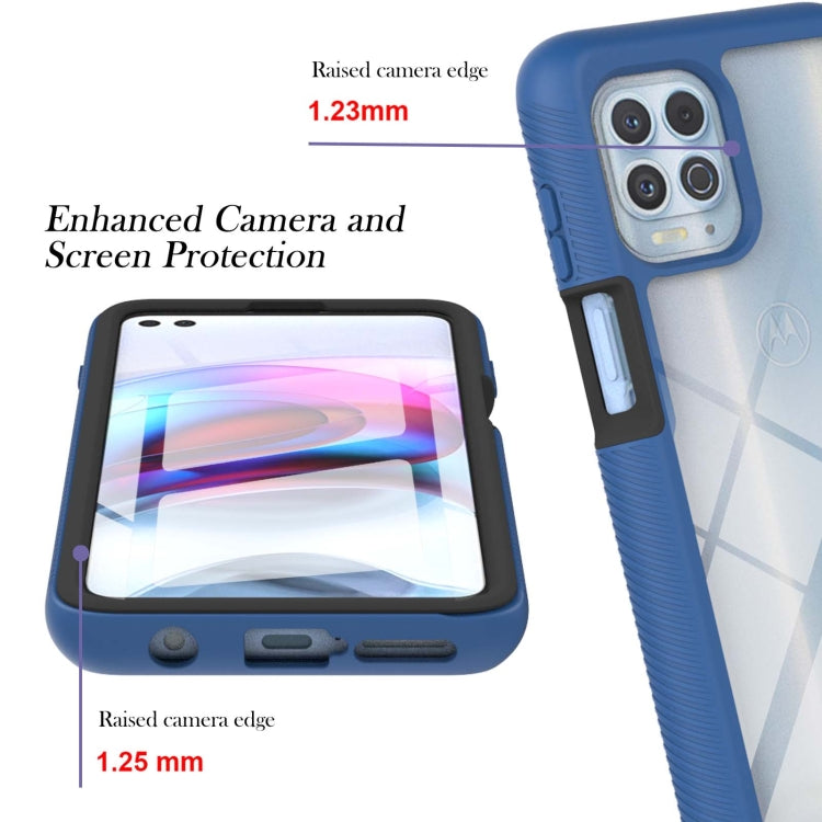 For Motorola Moto Edge S / G100 Starry Sky Solid Color Series Shockproof PC + TPU Protective Case with PET Film