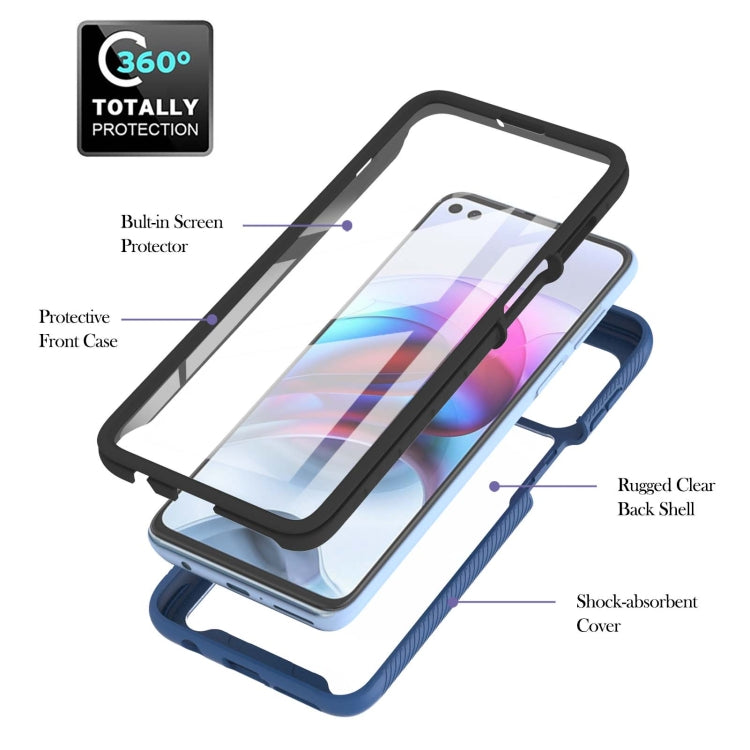 For Motorola Moto Edge S / G100 Starry Sky Solid Color Series Shockproof PC + TPU Protective Case with PET Film