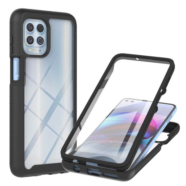 For Motorola Moto Edge S / G100 Starry Sky Solid Color Series Shockproof PC + TPU Protective Case with PET Film