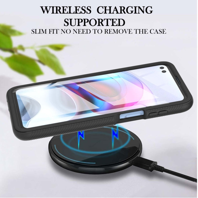 For Motorola Moto Edge S / G100 Starry Sky Solid Color Series Shockproof PC + TPU Protective Case with PET Film