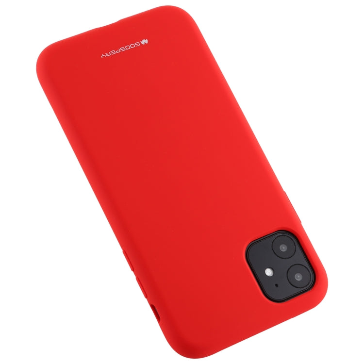 For iPhone 11 GOOSPERY SILICONE Solid Color Soft Liquid Silicone Shockproof Soft TPU Case