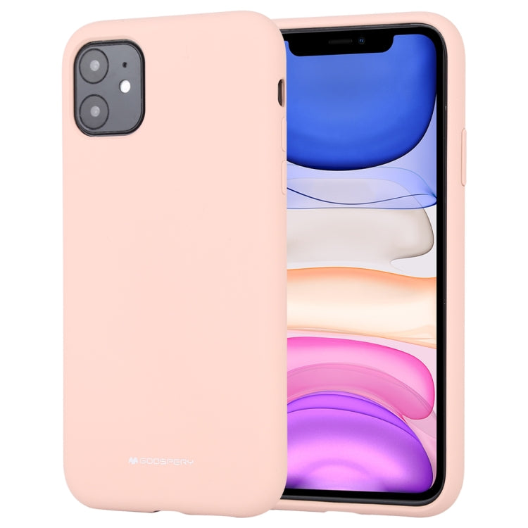 For iPhone 11 GOOSPERY SILICONE Solid Color Soft Liquid Silicone Shockproof Soft TPU Case