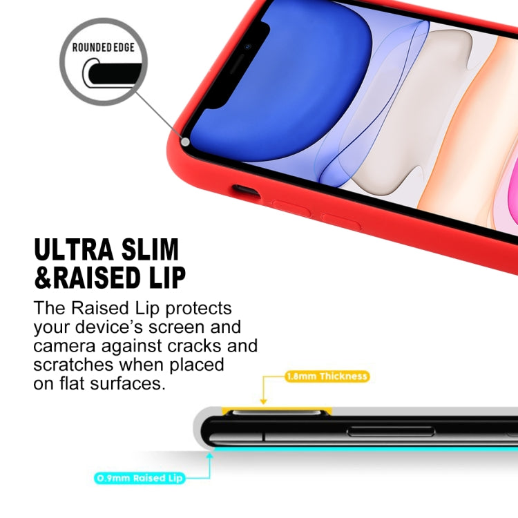 For iPhone 11 GOOSPERY SILICONE Solid Color Soft Liquid Silicone Shockproof Soft TPU Case