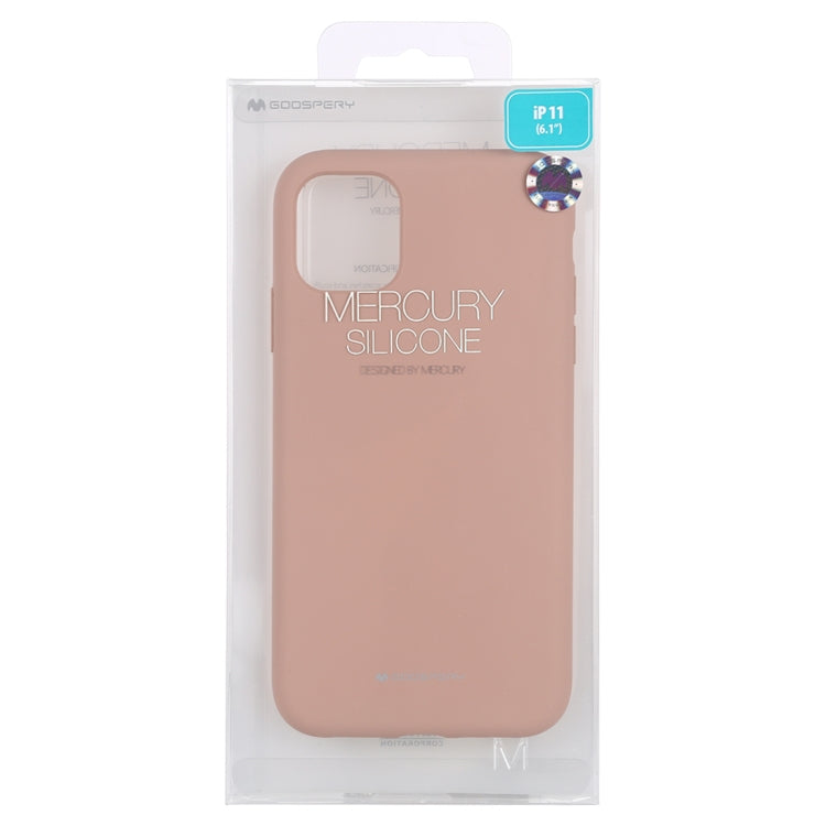 For iPhone 11 GOOSPERY SILICONE Solid Color Soft Liquid Silicone Shockproof Soft TPU Case