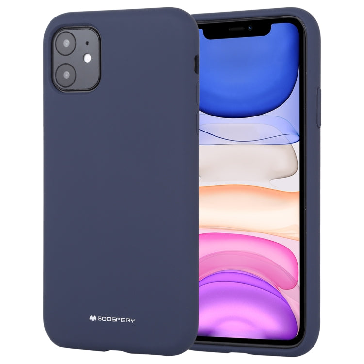 For iPhone 11 GOOSPERY SILICONE Solid Color Soft Liquid Silicone Shockproof Soft TPU Case