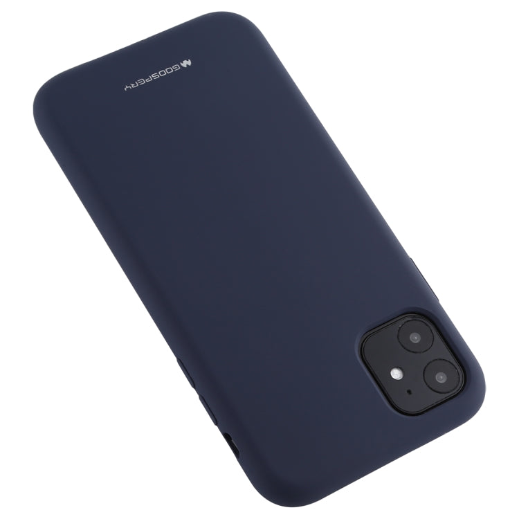 For iPhone 11 GOOSPERY SILICONE Solid Color Soft Liquid Silicone Shockproof Soft TPU Case