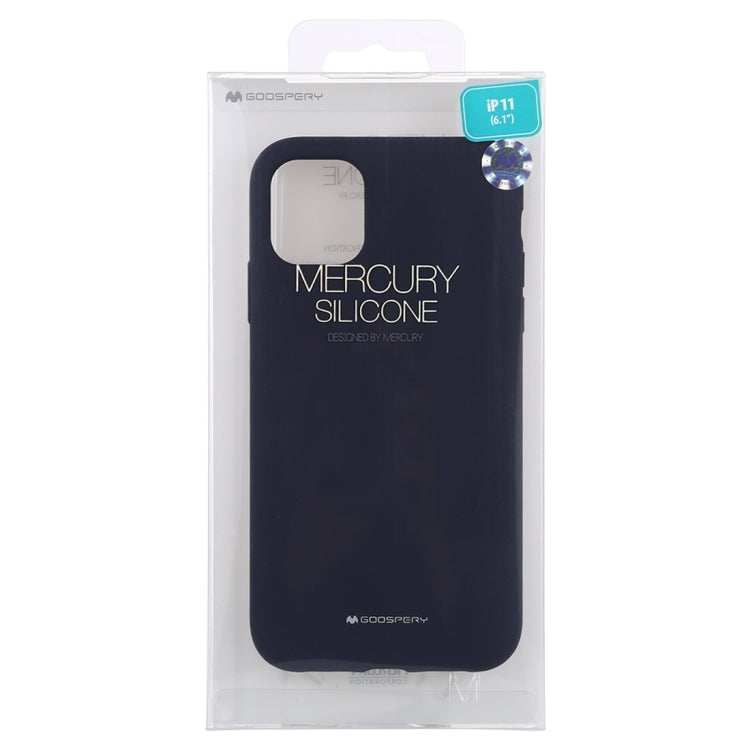 For iPhone 11 GOOSPERY SILICONE Solid Color Soft Liquid Silicone Shockproof Soft TPU Case