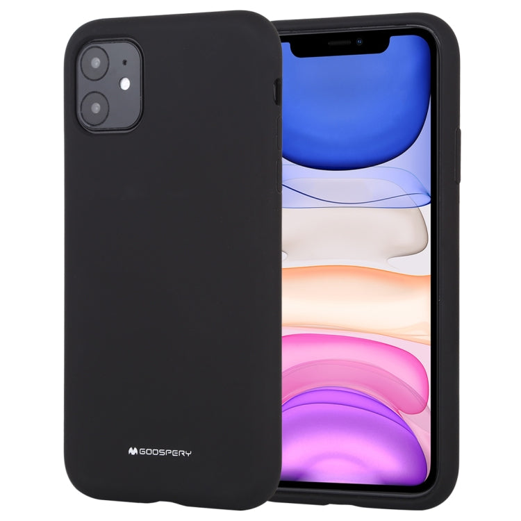 For iPhone 11 GOOSPERY SILICONE Solid Color Soft Liquid Silicone Shockproof Soft TPU Case