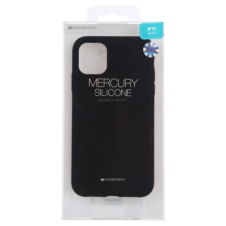 For iPhone 11 GOOSPERY SILICONE Solid Color Soft Liquid Silicone Shockproof Soft TPU Case