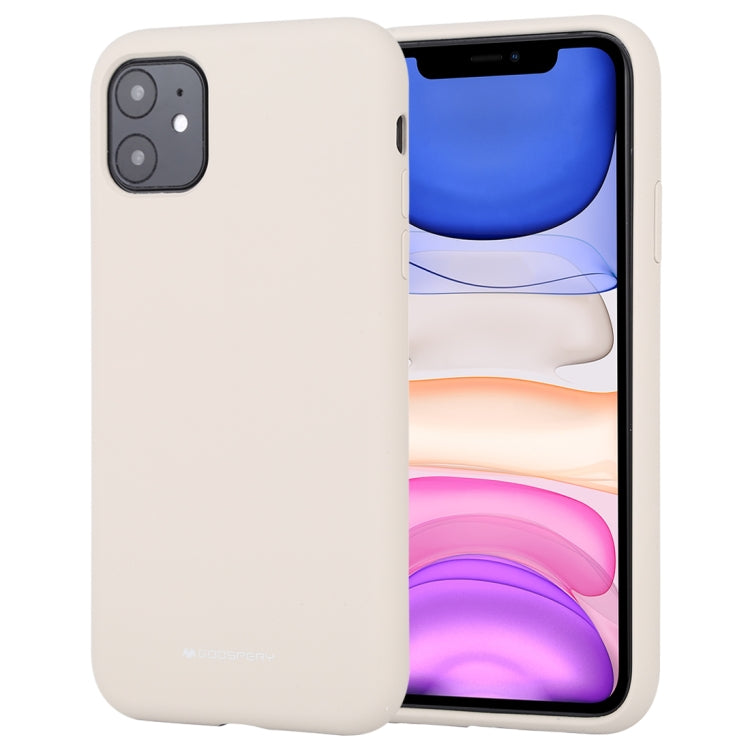 For iPhone 11 GOOSPERY SILICONE Solid Color Soft Liquid Silicone Shockproof Soft TPU Case