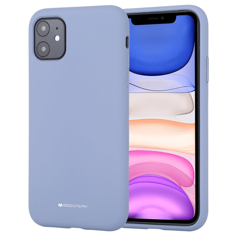 For iPhone 11 GOOSPERY SILICONE Solid Color Soft Liquid Silicone Shockproof Soft TPU Case
