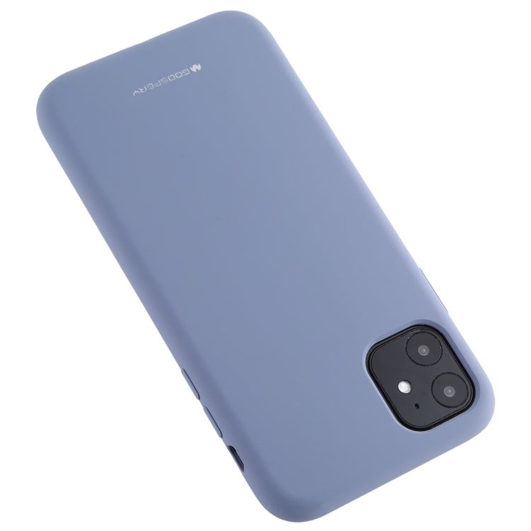 For iPhone 11 GOOSPERY SILICONE Solid Color Soft Liquid Silicone Shockproof Soft TPU Case