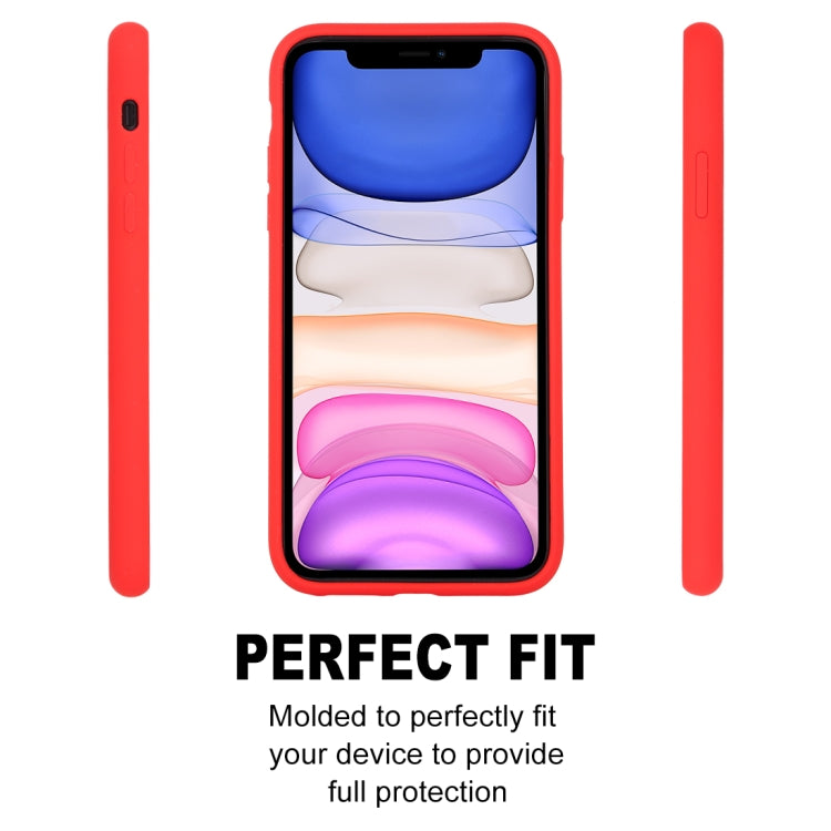 For iPhone 11 GOOSPERY SILICONE Solid Color Soft Liquid Silicone Shockproof Soft TPU Case