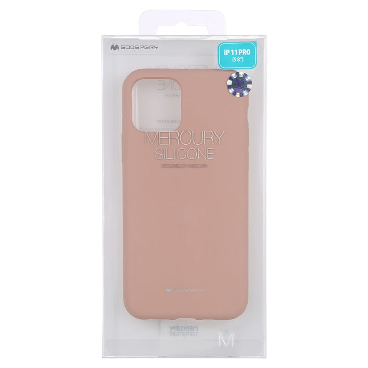 For iPhone 11 Pro GOOSPERY SILICONE Solid Color Soft Liquid Silicone Shockproof Soft TPU Case